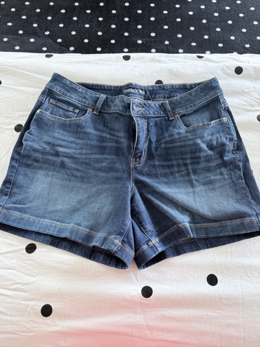 Maurices Mid-Rise Indigo Jean Shorts